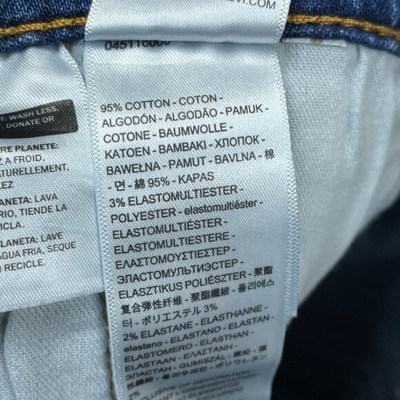 Levi’s 511 Slim Fit Men’s Jeans W34 L30 Blue Stretch Denim a0911 - Picture 3 of 7